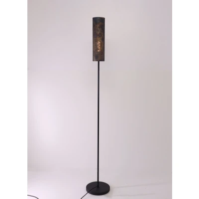Afbeelding van Vloerlamp bruin gevlamd 175cm hoog