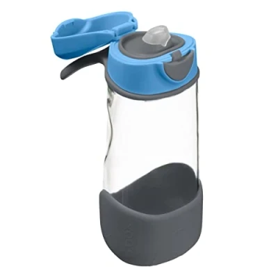 Afbeelding van b.box Sportdrinkfles en Waterfles Eenvoudig Vast te Houden Fles met Lekvrij Deksel Cool Modern Kindvriendelijk Ontwerp, Kantel Neem een Slokje 450 ml