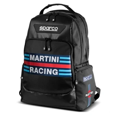 Afbeelding van Sparco SUPERSTAGE Martini R Rugzak voor volwassenen, uniseks, zwart (zwart), één maat