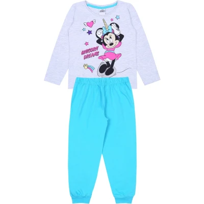 Afbeelding van DISNEY Minnie Mouse Grijs Turquoisekleurige Pyjama voor Meisjes / 116