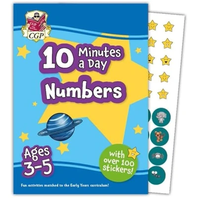 Afbeelding van CGP Reception Activity Books and Cards 10 Minutes a Day Numbers for Ages 3 5 (with reward stickers)