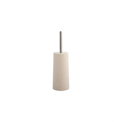 Afbeelding van MSV Toiletborstel in houder/WC borstel beige kunststof 35 cm