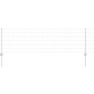 Afbeelding van vidaXL Tuinhekken Set van 2 Gegalvaniseerd Staal 50 x 0.6 m Stevig