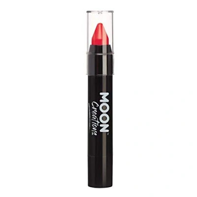 Afbeelding van Moon Creations Stick Gezichtsverfpotloden Zweet en waterbestendige gezichtsverf Wreedheidvrij Voor kinderen, volwassenen, verkleedpartijen, festivals, Halloween Rood 3,5 g
