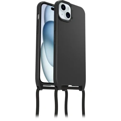 Image de OtterBox React Series Coque de protection pour téléphone portable compatibilité avec MagSafe plastique noir Apple iPhone 15 Plus