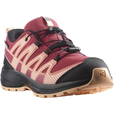 Afbeelding van Salomon XA PRO V8 CSWP Unisex Outdoorschoenen voor kinderen, Maat: 31, Earth red/black/almond cream Textiel/ synthetisch