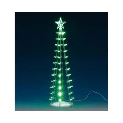 Afbeelding van Lighted silhouette tree (green) b/o (4.5v) LEMAX