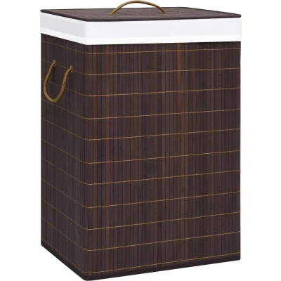 Afbeelding van Wasmand 72 L bamboe bruin