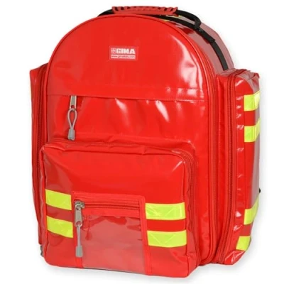 Afbeelding van GIMA LOGIC 2 Rugzak van polyester met pvc coating, groot, voor redders, artsen, paramedici, professionals, civiele bescherming, rood, afmetingen 40 x 25 47 cm