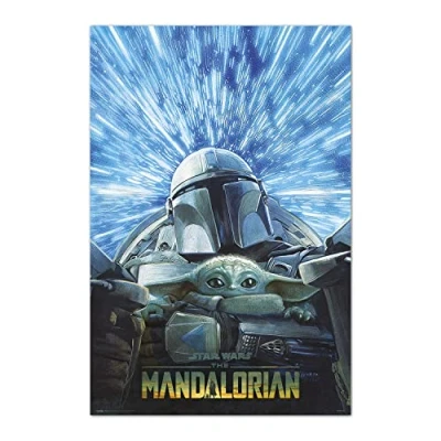 Afbeelding van Poster Star Wars The Mandalorian Hyperspace 61x91,5cm