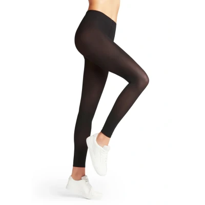 Afbeelding van Falke PURE MATT 50 Denier Semiopaque Legging black, Dames, Maat: M/L, Black