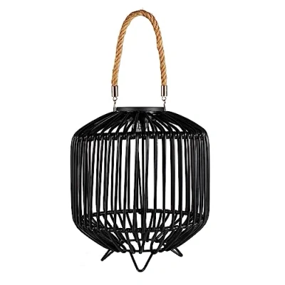 Afbeelding van Pauleen Sunshine Delight 48177 zonnelamp voor balkon of tuin, zwart, grijs, buitenverlichting van kunststof, rotan, zonnemetaal, 3000 K