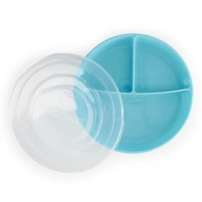 Afbeelding van Vital Innovations 78170 Twistshake bord met onderverdeler blauw,6+ maanden,blauw