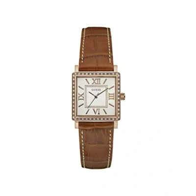 Afbeelding van GUESS Watches W0829L4 Highline Ladies Dress Horloge Leer Bruin 28 mm