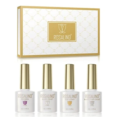 Afbeelding van ROSALIND Primer Nagellak, semi permanent, basis en toplaag, uv gel, mat, 6 ml/mini, voor woonkamer thuis