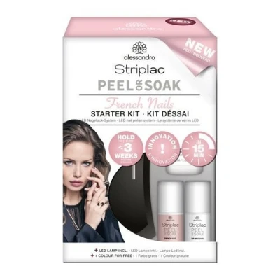 Image de Alessandro Striplac Peel Or Soak French Nails starter set