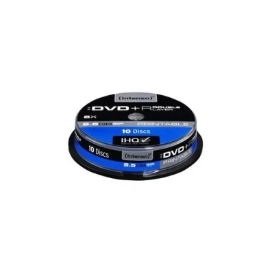 Afbeelding van Intenso DVD+R DL 8,5GB Cakebox, bedruckbar [10 Disc]