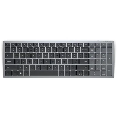 Image de Dell KB740 Clavier compact, multi dispositif sans fil 2.4 GHz, Bluetooth 5.0 QWERTY Pan Nordic gris titan avec 3 years NBD Advance Exchange