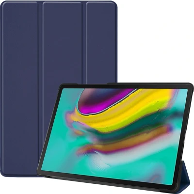 Afbeelding van imoshion Tablet Hoes Geschikt voor Samsung Galaxy Tab S5e Trifold Bookcase Donkerblauw /Donkerblauw