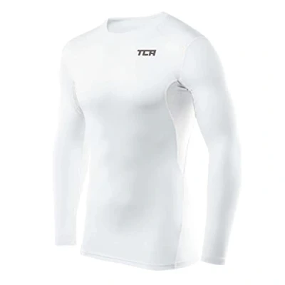 Afbeelding van TCA Mannen HyperFusion Compressie Basislaag Top Lange Mouw Ondershirt Crew Hals Donkerblauw, XL