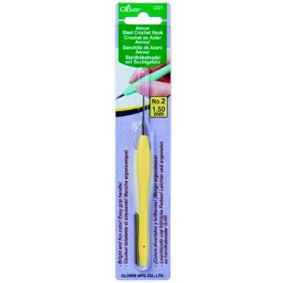 Afbeelding van Clover Amour haaknaald staal 1.50mm 1st