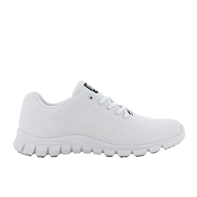 Afbeelding van SAFETY JOGGER Eliane Werkschoenen voor dames, lichte en comfortabele veiligheidsschoenen met klittenbandsluiting, ideaal onderhoud, keuken of indoor, antislip, veiligheidsschoenen, Wit