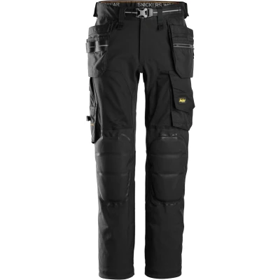 Afbeelding van Snickers Allroundwork 6590 Broek Capsulized Kniestuk Met Holsterzakken Zwart maat 52