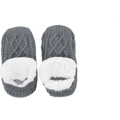 Afbeelding van Tiseco Huissokken COSY 2 paar gebreid sherpa 35/38, grijs