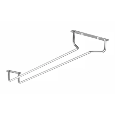 Afbeelding van BarUp Glazenhouder roestvast staal 408x115x30 mm ruimtebesparend ontwerp