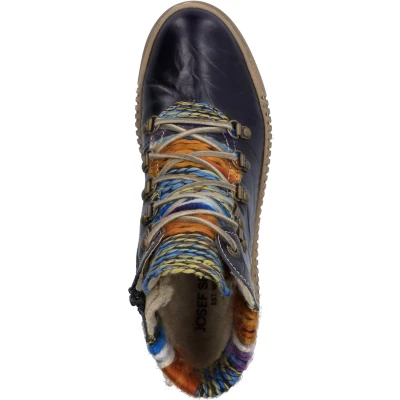 Afbeelding van Josef Seibel Maren Veterboots oceanmulti, Dames, Maat: 36, Ocean multi Leer en textiel