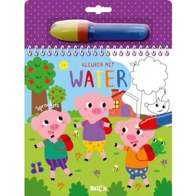 Afbeelding van Uitgeverij ballon kleuren met water sprookjes