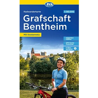 Afbeelding van Radwanderkarte BVA Radwandern in der Grafschaft Bentheim 1:50.000, reiß und wetterfest, E Bike geeignet, mit kostenlosem GPS Download Touren via website oder Karten App