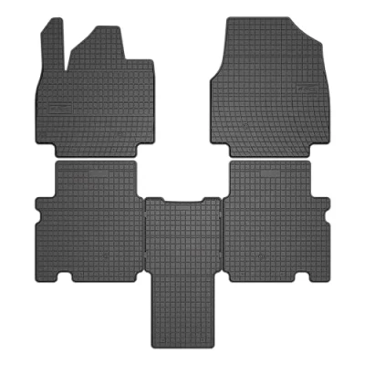 Afbeelding van MOTOS Rubberen vloermatten voor Kia EV9 vanaf 2023 Verbeter je reiscomfort met de zwarte antislip mat auto, alle weersomstandigheden, bescherming tegen vuil