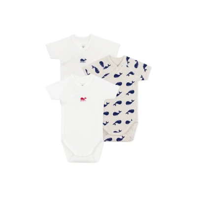 Afbeelding van Petit Bateau Unisex 3 PACK Body voor kinderen, Maat: 74, White