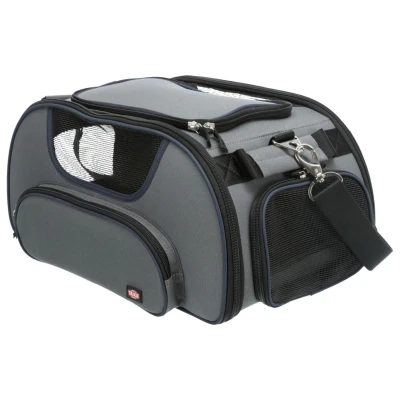 Afbeelding van Trixie Hondentas Vliegtuigtas Wings Grijs / Blauw 46X28X23 CM