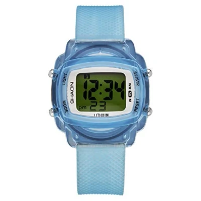Afbeelding van Shaon 39 6067 99 Horloge Kunststof Blauw Ø 41 mm