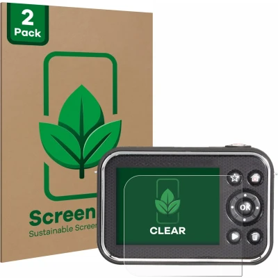 Afbeelding van ScreenLeaf Screenprotector voor Vtech Kidizoom Video Studio HD Duurzame schermbescherming Folie Beschermfolie transparant (2 Stuks)