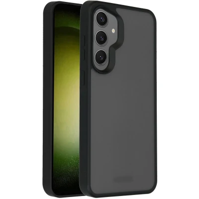 Afbeelding van Accezz Hoesje Geschikt voor Samsung Galaxy S24 Plus Rugged Frosted Backcover Zwart