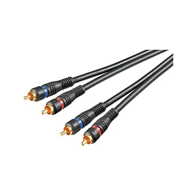 Image de CABLE AUDIO STEREO 2 RCA blindé OFC 99.99% 5 m