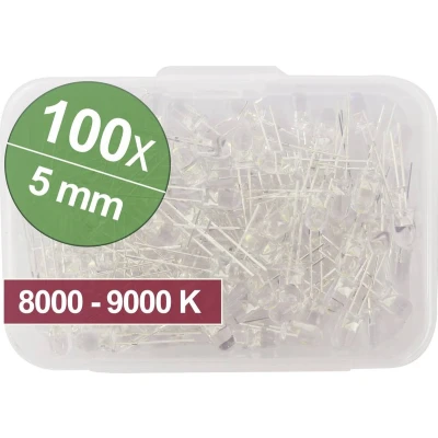 Afbeelding van Quadrios LED assortiment Koud wit 5 mm 20 mA 3.0 V