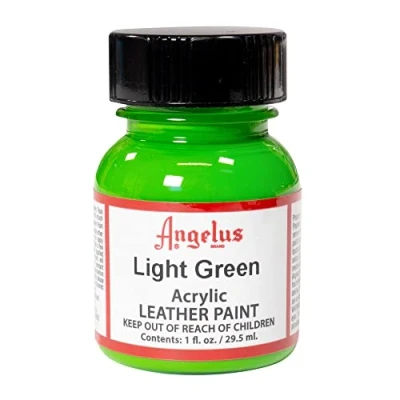 Afbeelding van Angelus Leather Acrylic Paint textielverf voor leren stoffen acrylbasis Light Green 29,5ml