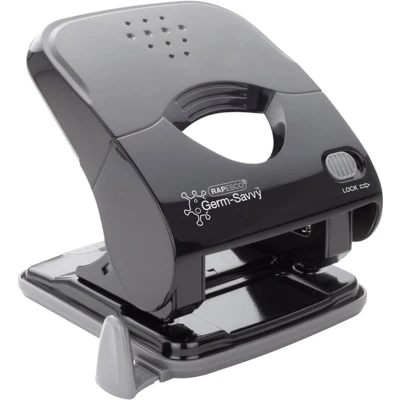 Afbeelding van Perforator Rapesco X5 40ps antibacterieel 2 gaats zwart