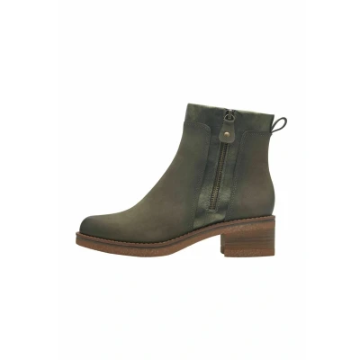 Afbeelding van Marco Tozzi Dames Enkellaars 25064 726 Kakigroen Maat 41