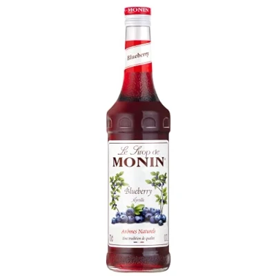 Image de MONIN Sirop de Myrtille pour Limonade, Eau Plate et Vin Arômes Naturels 70cl
