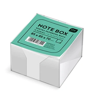 Afbeelding van Interdruk Memoblok wit 85 x 70 mm ( 700 vellen), transparant