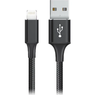 Afbeelding van Kabel USB naar Lightning Goms Zwart 2 m