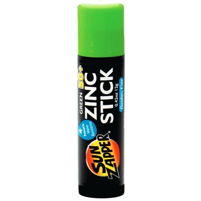 Afbeelding van Sun Zapper Zink Stick Zonnebrandcrème Groen Waterbestendig SPF 50+