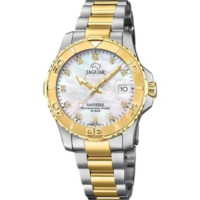 Afbeelding van Jaguar PRO Diver Kollektion Horloge, Dames, Maat: One Size, Silberfarben goldfarben