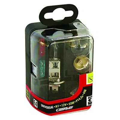 Afbeelding van Carpoint Reserveset Gloeilampen H1 12v 6 delig