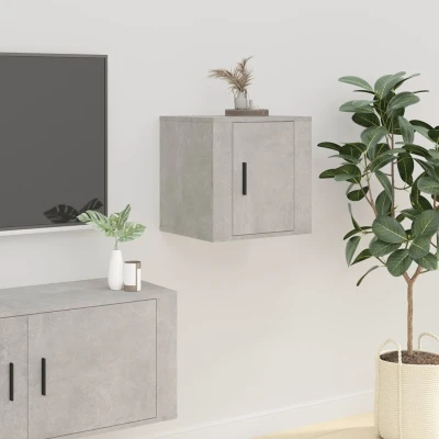 Afbeelding van Tv wandmeubel 40x34,5x40 cm betongrijs